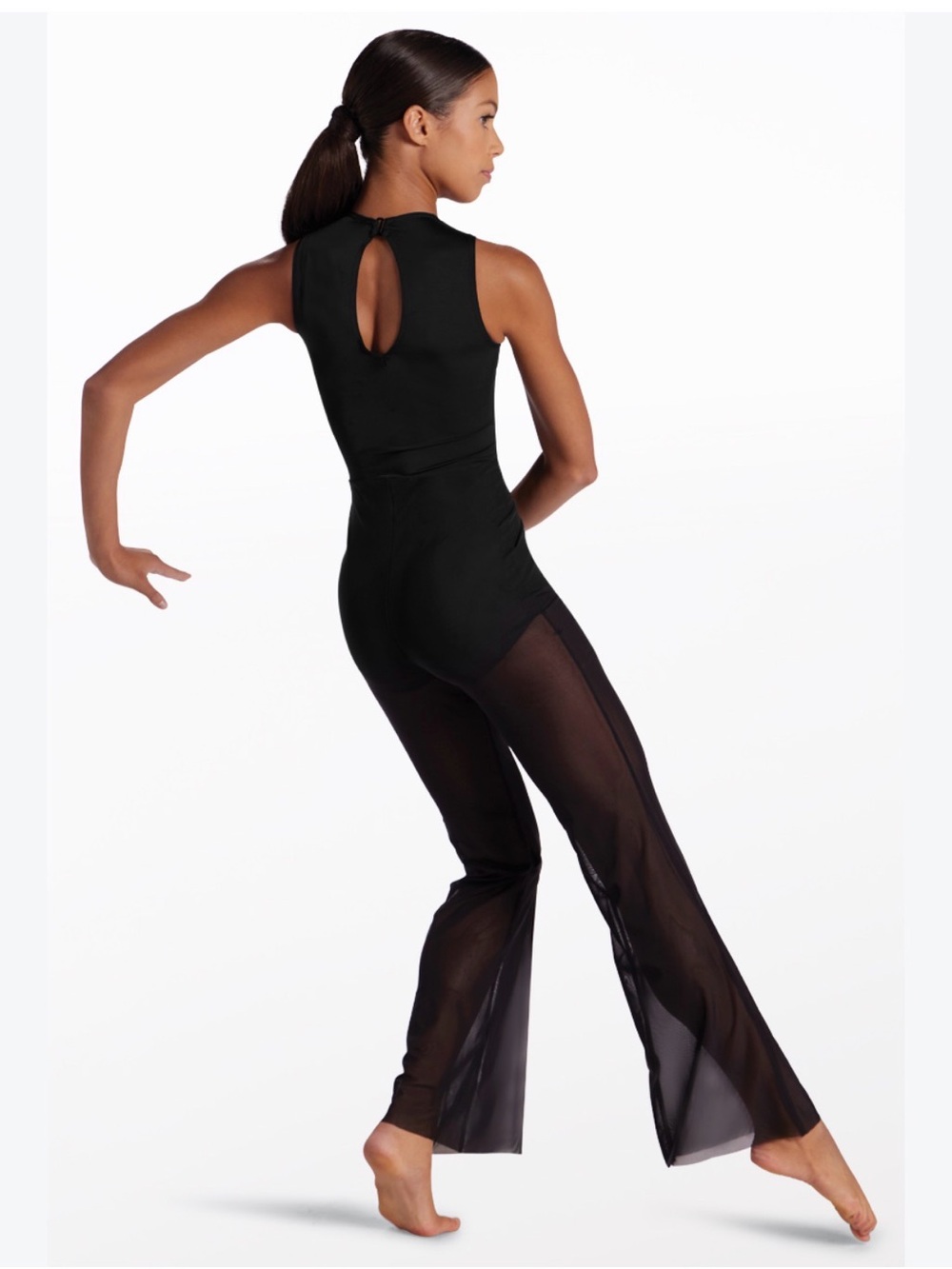 Balera- Dance Black Sleeveless Wide-Leg Jumpsuit